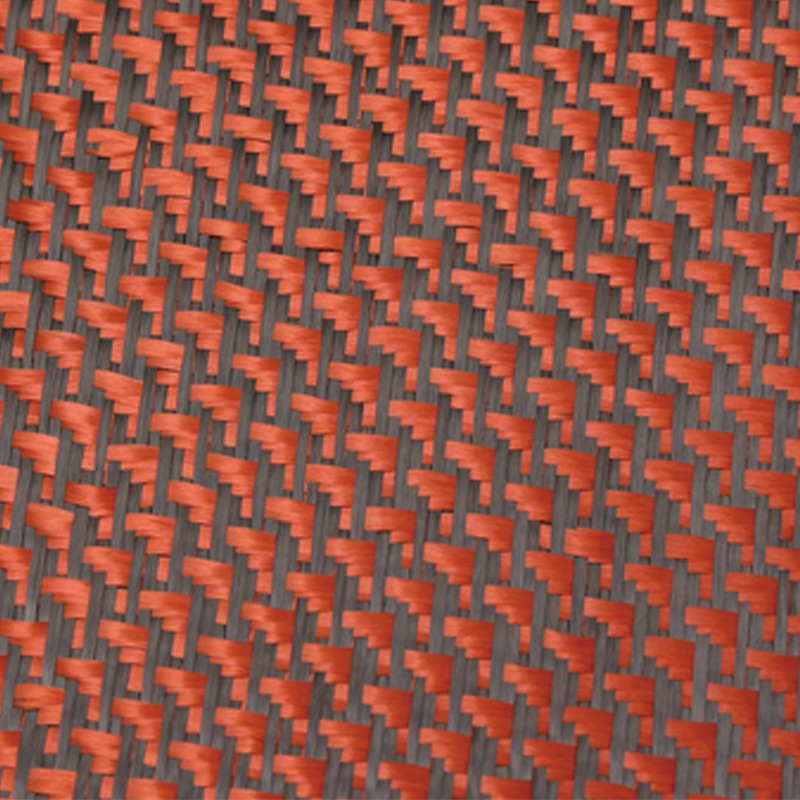 Kain tenunan karbon karbon berwarna merah/hitam Kain tenunan karbon karbon berwarna merah/hitam