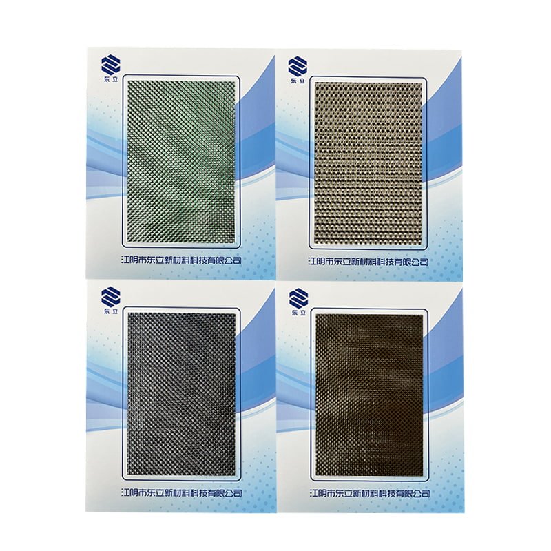 Kain tenunan filamen logam dan poliester